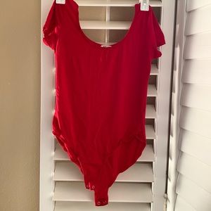 Red bodysuit